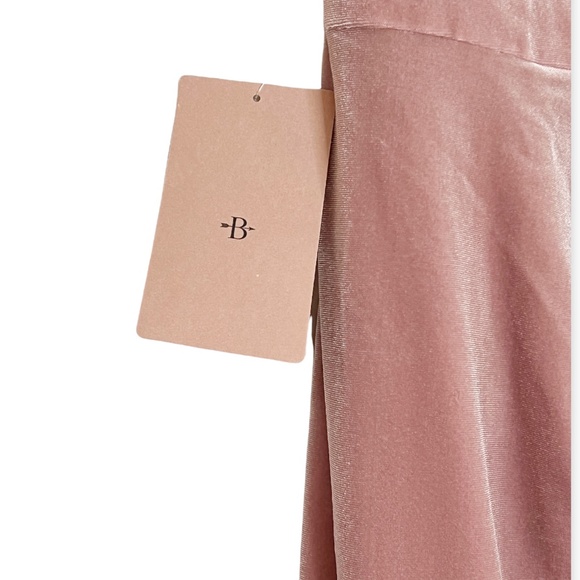 Anthropologie BHLDN Edison Off The Shoulder Velvet Tulip Dress - Picture 8 of 14